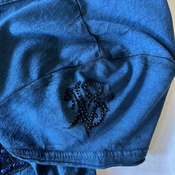 Velvet Stone Women's Blue Graphic Tee - Picture 5 of 5